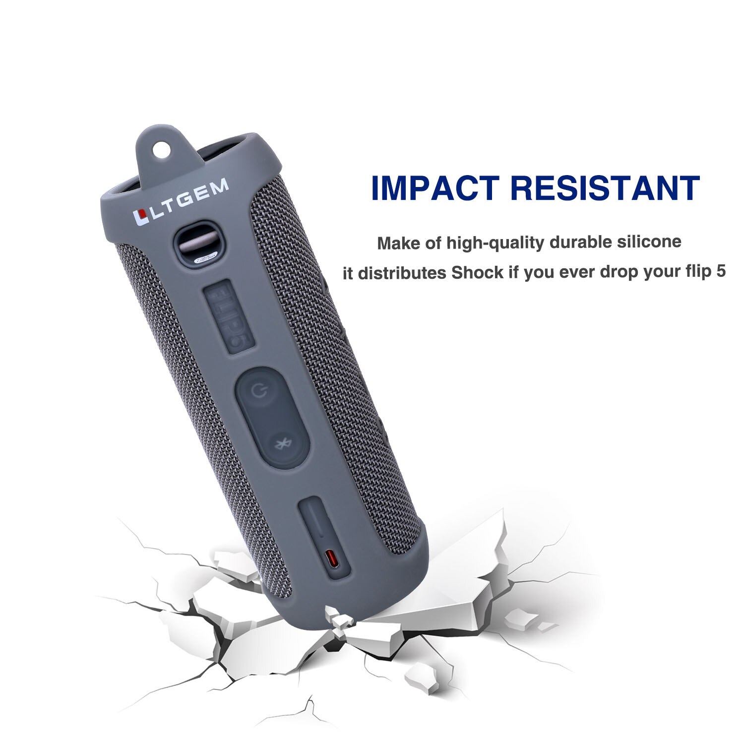 Silicone Case for JBL Flip 5 Waterproof Portable Bluetooth Speaker Silicone Case for JBL Flip 5 Waterproof Portable Bluetooth Speaker
