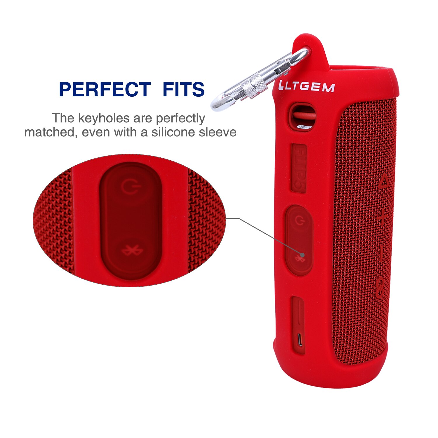 Silicone Case for JBL Flip 5 Waterproof Portable Bluetooth Speaker Silicone Case for JBL Flip 5 Waterproof Portable Bluetooth Speaker