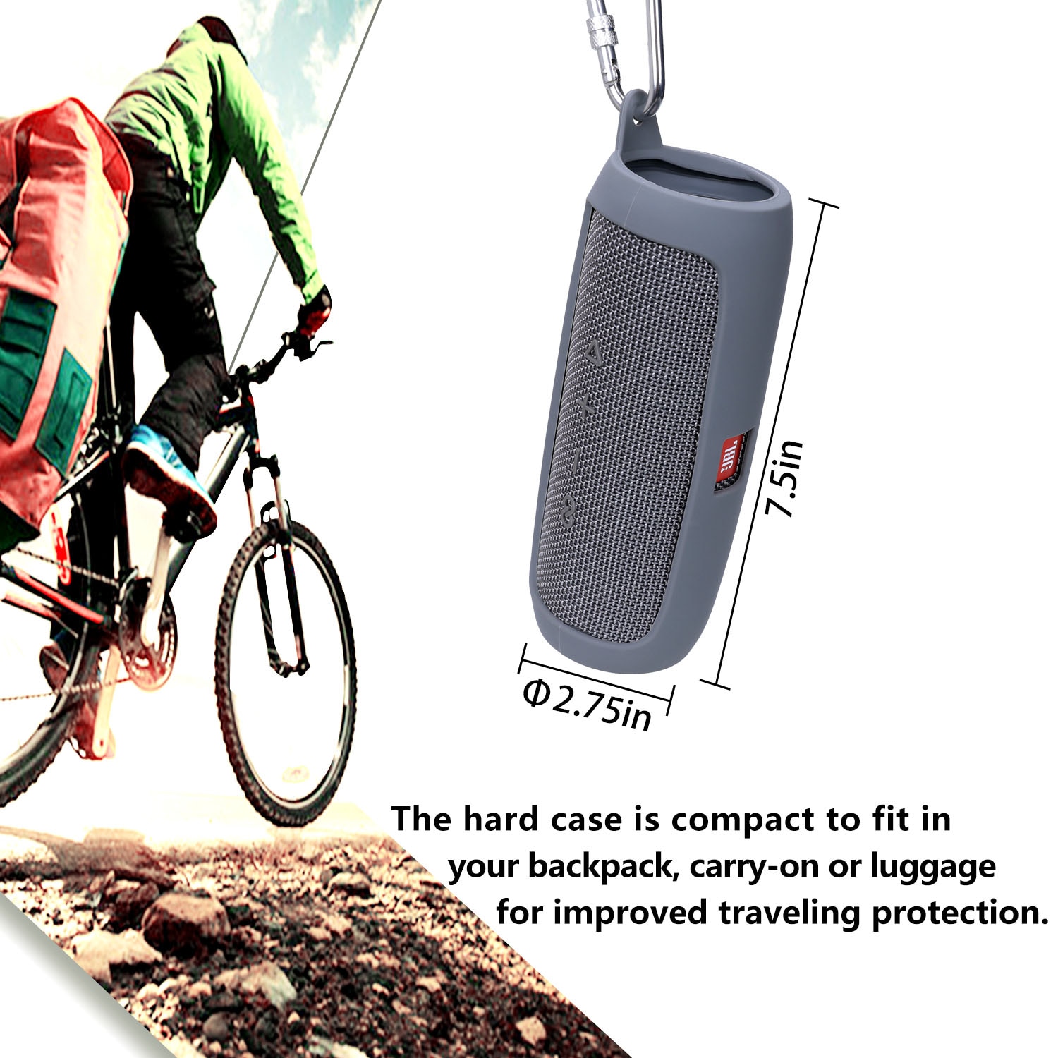Silicone Case for JBL Flip 5 Waterproof Portable Bluetooth Speaker Silicone Case for JBL Flip 5 Waterproof Portable Bluetooth Speaker