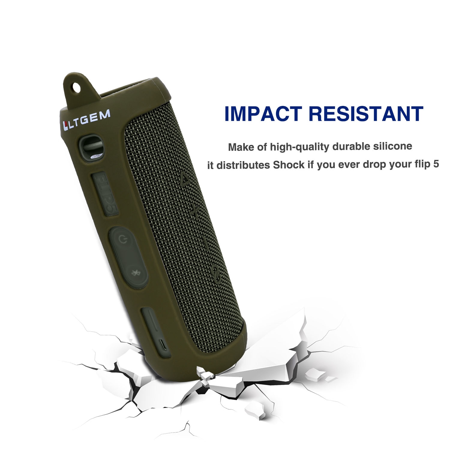 Silicone Case for JBL Flip 5 Waterproof Portable Bluetooth Speaker Silicone Case for JBL Flip 5 Waterproof Portable Bluetooth Speaker