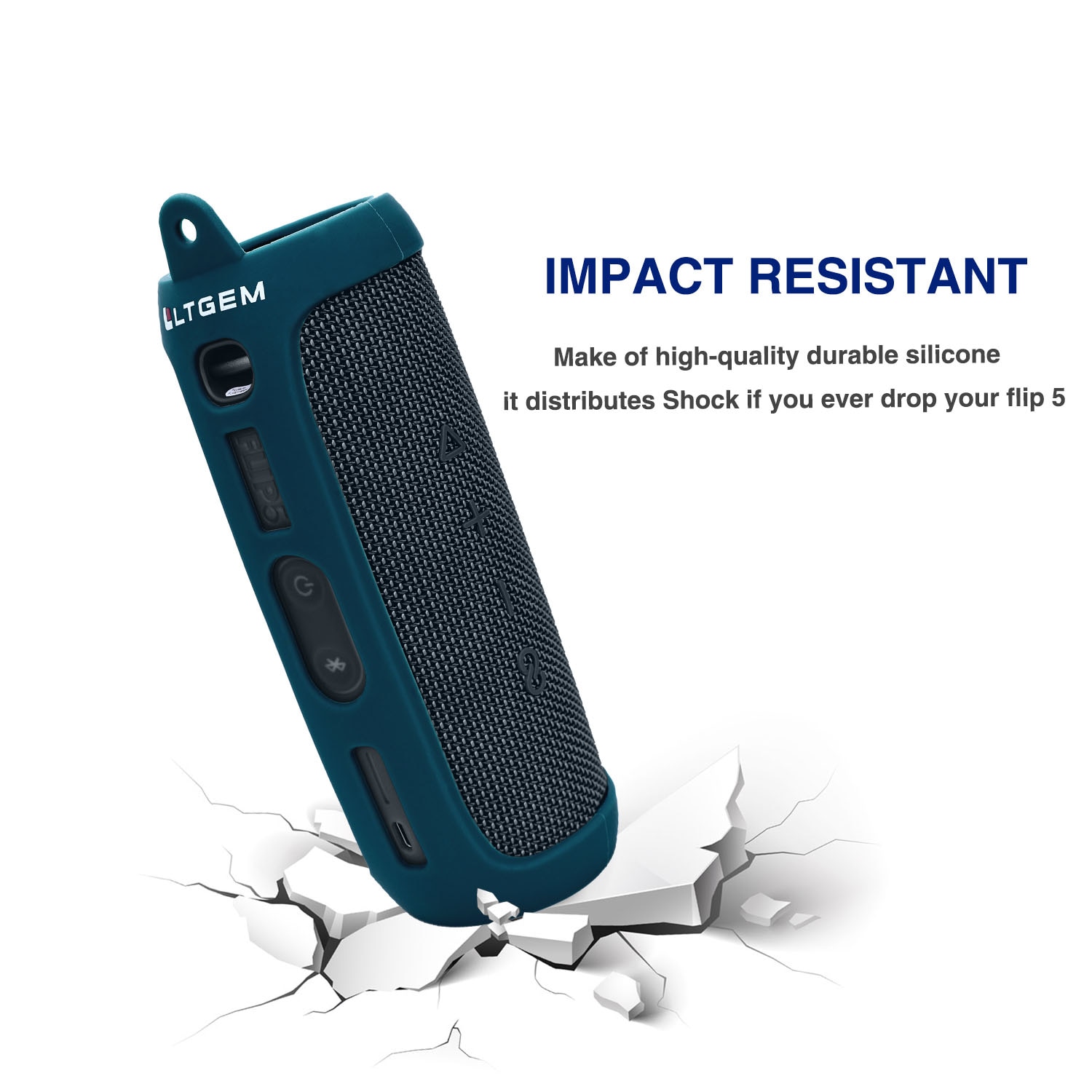 Silicone Case for JBL Flip 5 Waterproof Portable Bluetooth Speaker Silicone Case for JBL Flip 5 Waterproof Portable Bluetooth Speaker