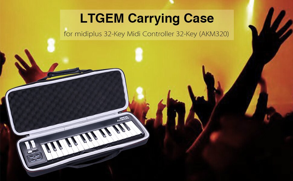 Waterproof EVA Hard Case for midiplus 32-Key Midi Controller 32-Key (AKM320) Waterproof EVA Hard Case for midiplus 32-Key Midi Controller 32-Key (AKM320)