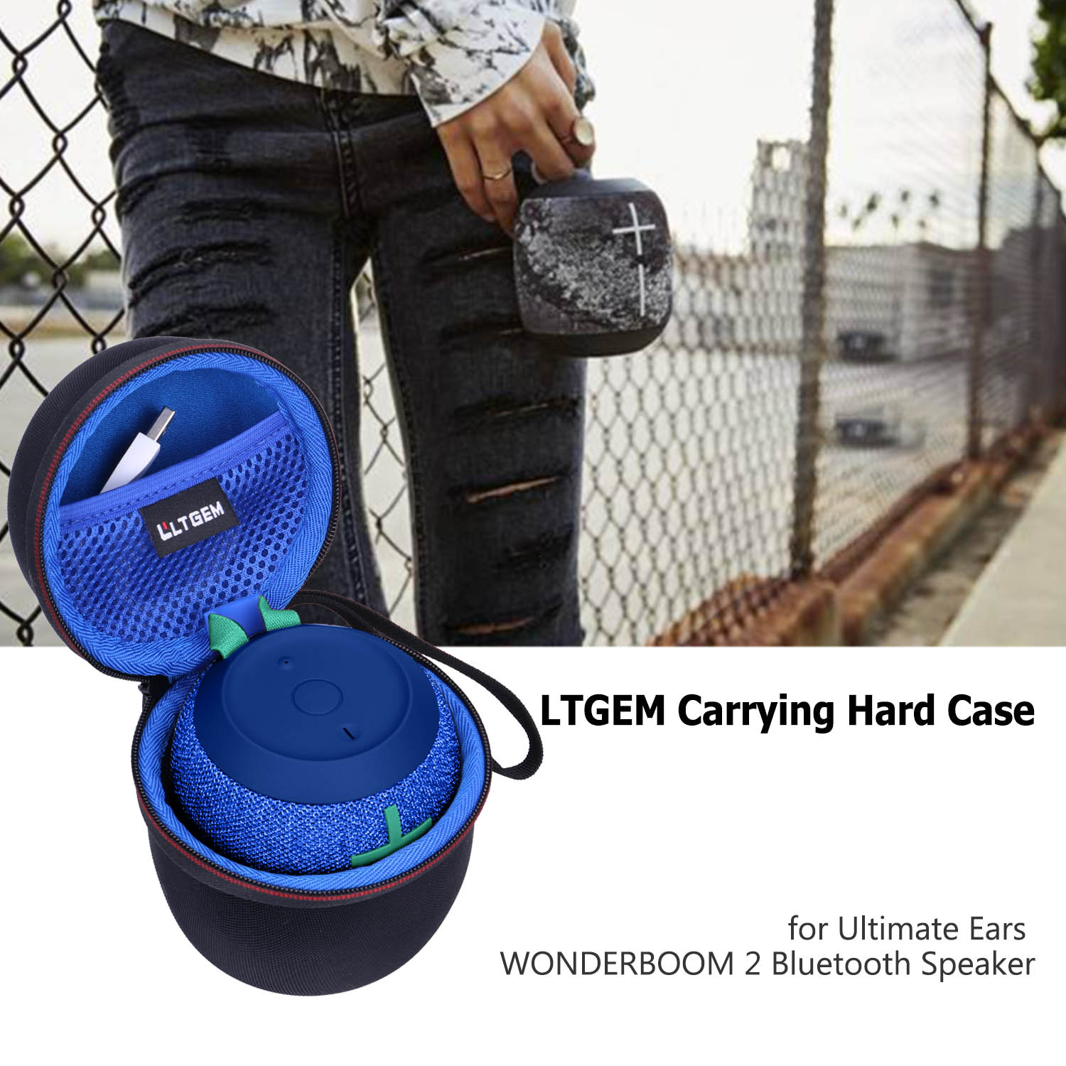 Shockproof EVA Hard Case for UItimate Ears WONDERBOOM 2 Bluetooth Speaker Shockproof EVA Hard Case for UItimate Ears WONDERBOOM 2 Bluetooth Speaker