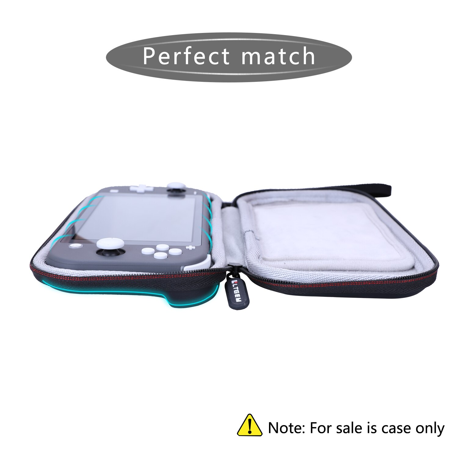 Waterproof EVA Hard Case for Nintendo Switch Lite-Gray Waterproof EVA Hard Case for Nintendo Switch Lite-Gray