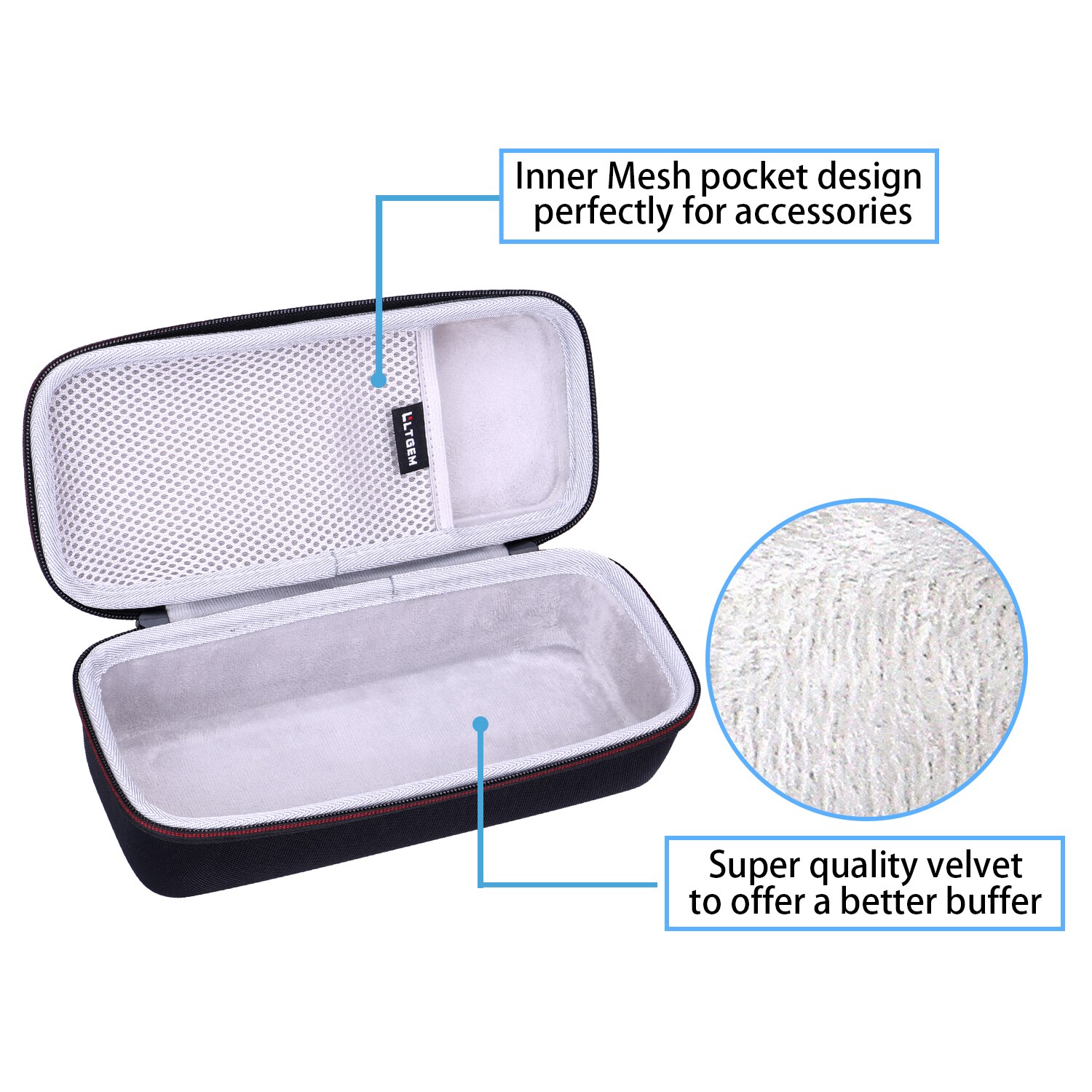 EVA Carrying Hard Case for Poweradd MusicFly Indoor/Outdoor Portable Wireless Bluetooth Speakers EVA Carrying Hard Case for Poweradd MusicFly Indoor/Outdoor Portable Wireless Bluetooth Speakers