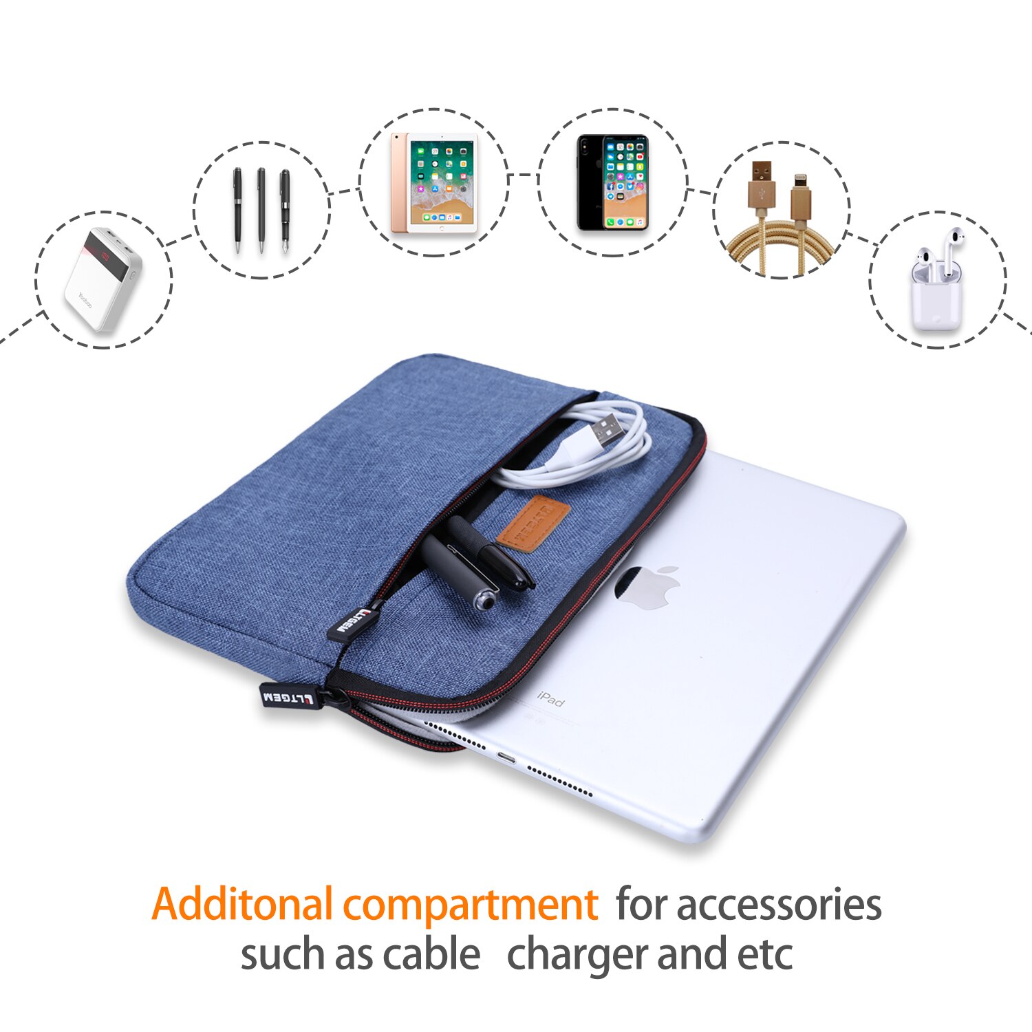 9.7 inch Shockproof Tablet Sleeve Bag Case For iPad 2018 2017 iPad Pro 9.7/ IPad air 1 2 Protective Travel Cover Pouch Bags 9.7 inch Shockproof Tablet Sleeve Bag Case For iPad 2018 2017 iPad Pro 9.7/ IPad air 1 2 Protective Travel Cover Pouch Bags