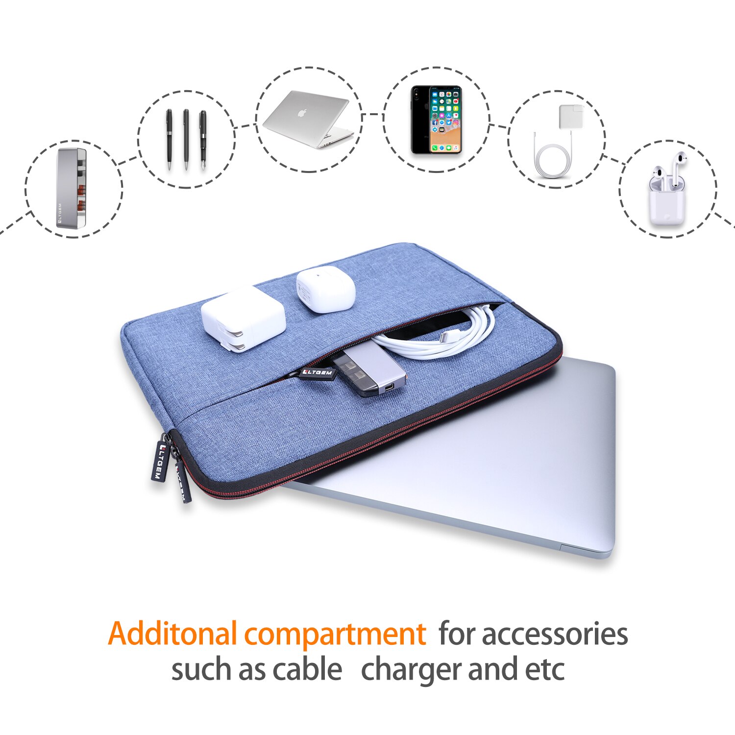 Waterproof Universal Laptop Protector Bag Cover Notebook Pouch For Macbook Air Pro 13.3 Inch Blue /Black Color Waterproof Universal Laptop Protector Bag Cover Notebook Pouch For Macbook Air Pro 13.3 Inch Blue /Black Color