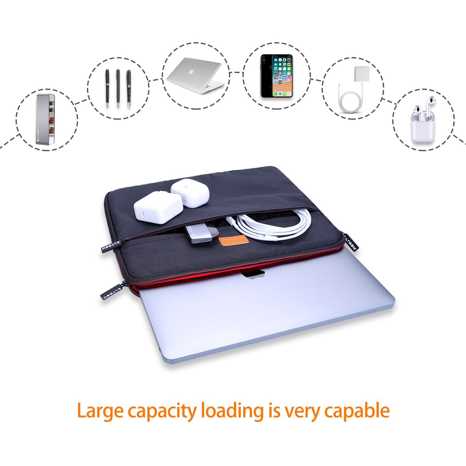 Waterproof Universal Laptop Protector Bag Cover Notebook Pouch For Macbook Air Pro 13.3 Inch Blue /Black Color Waterproof Universal Laptop Protector Bag Cover Notebook Pouch For Macbook Air Pro 13.3 Inch Blue /Black Color