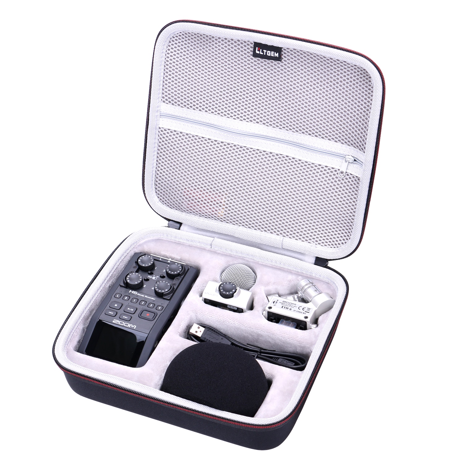 EVA Waterproof Shockproof Hard Case for Zoom H6 Six-Track Portable Recorder EVA Waterproof Shockproof Hard Case for Zoom H6 Six-Track Portable Recorder