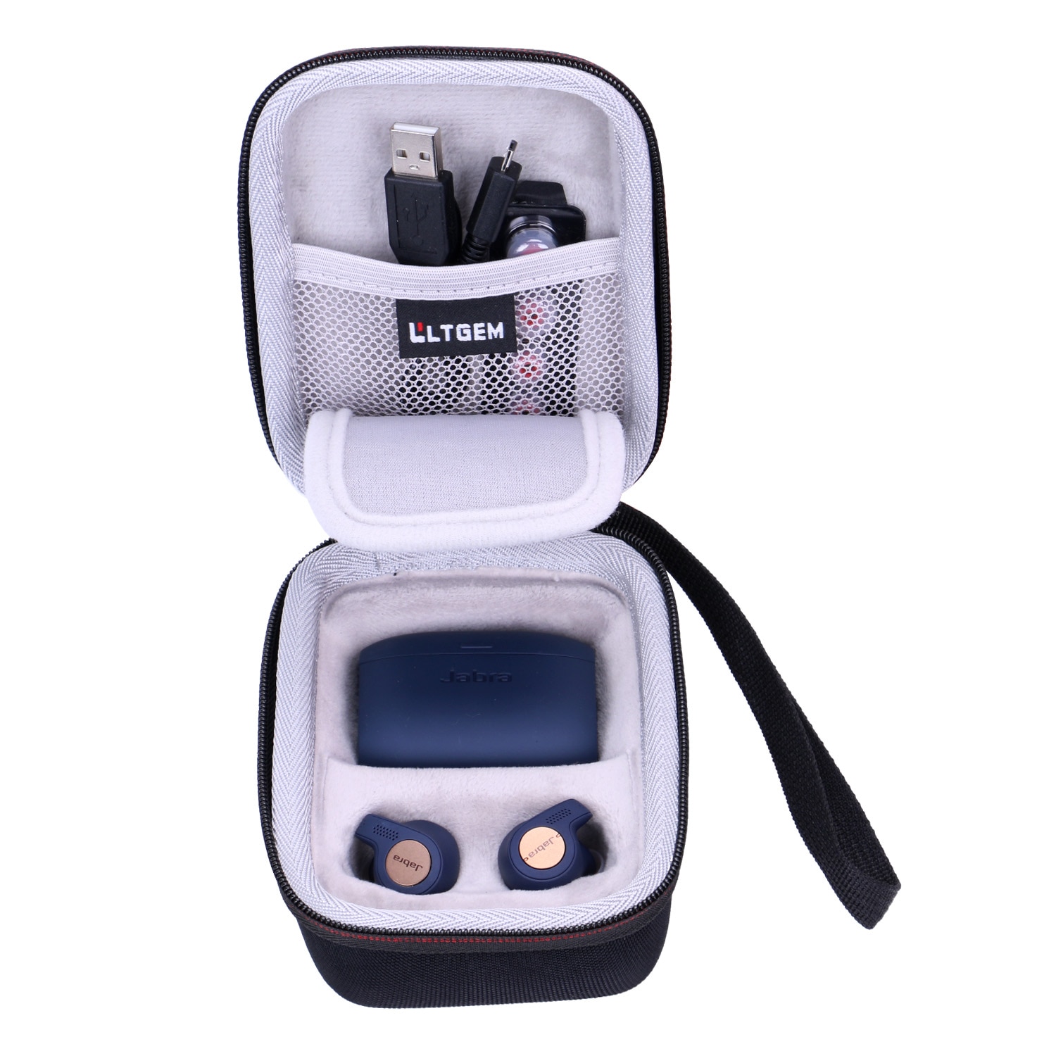 EVA Waterproof Shockproof Carrying Hard Case for Jabra Elite Active 65t Alexa Enabled True Wireless Sports Earbuds EVA Waterproof Shockproof Carrying Hard Case for Jabra Elite Active 65t Alexa Enabled True Wireless Sports Earbuds