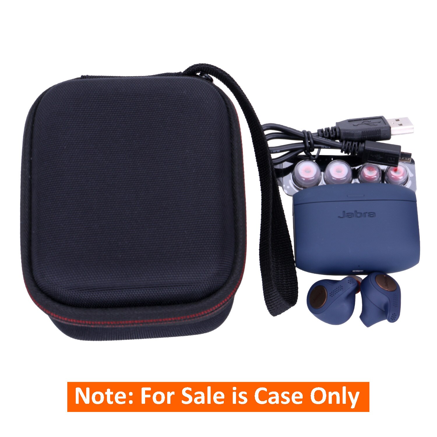 EVA Waterproof Shockproof Carrying Hard Case for Jabra Elite Active 65t Alexa Enabled True Wireless Sports Earbuds EVA Waterproof Shockproof Carrying Hard Case for Jabra Elite Active 65t Alexa Enabled True Wireless Sports Earbuds