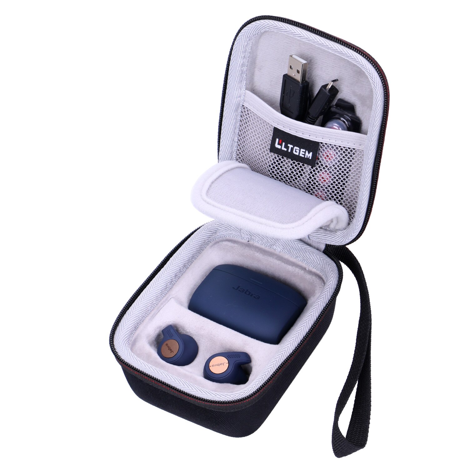 EVA Waterproof Shockproof Carrying Hard Case for Jabra Elite Active 65t Alexa Enabled True Wireless Sports Earbuds EVA Waterproof Shockproof Carrying Hard Case for Jabra Elite Active 65t Alexa Enabled True Wireless Sports Earbuds