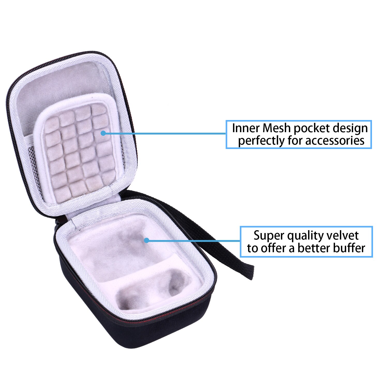 EVA Waterproof Shockproof Carrying Hard Case for Jabra Elite Active 65t Alexa Enabled True Wireless Sports Earbuds EVA Waterproof Shockproof Carrying Hard Case for Jabra Elite Active 65t Alexa Enabled True Wireless Sports Earbuds