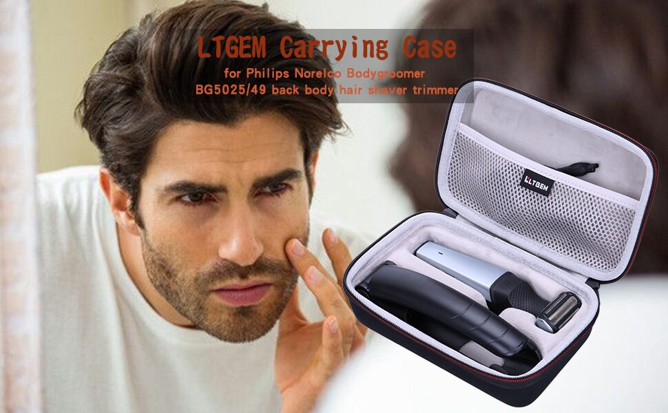 EVA Waterproof Shockproof Hard Case for Philips Norelco Bodygroomer BG5025/49 back body hair shaver trimmer EVA Waterproof Shockproof Hard Case for Philips Norelco Bodygroomer BG5025/49 back body hair shaver trimmer