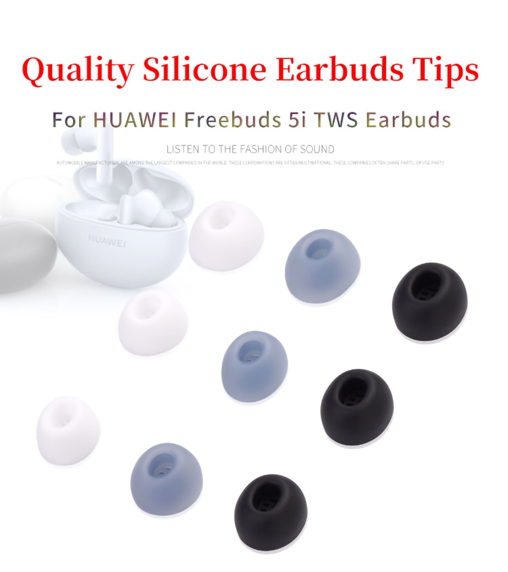 6Pcs Silicone Ear Tips for HUAWEI Freebuds 5i TWS Eartips Freebuds5i Earbuds Tips With Filter Screen Soft Earplugs 6Pcs Silicone Ear Tips for HUAWEI Freebuds 5i TWS Eartips Freebuds5i Earbuds Tips With Filter Screen Soft Earplugs