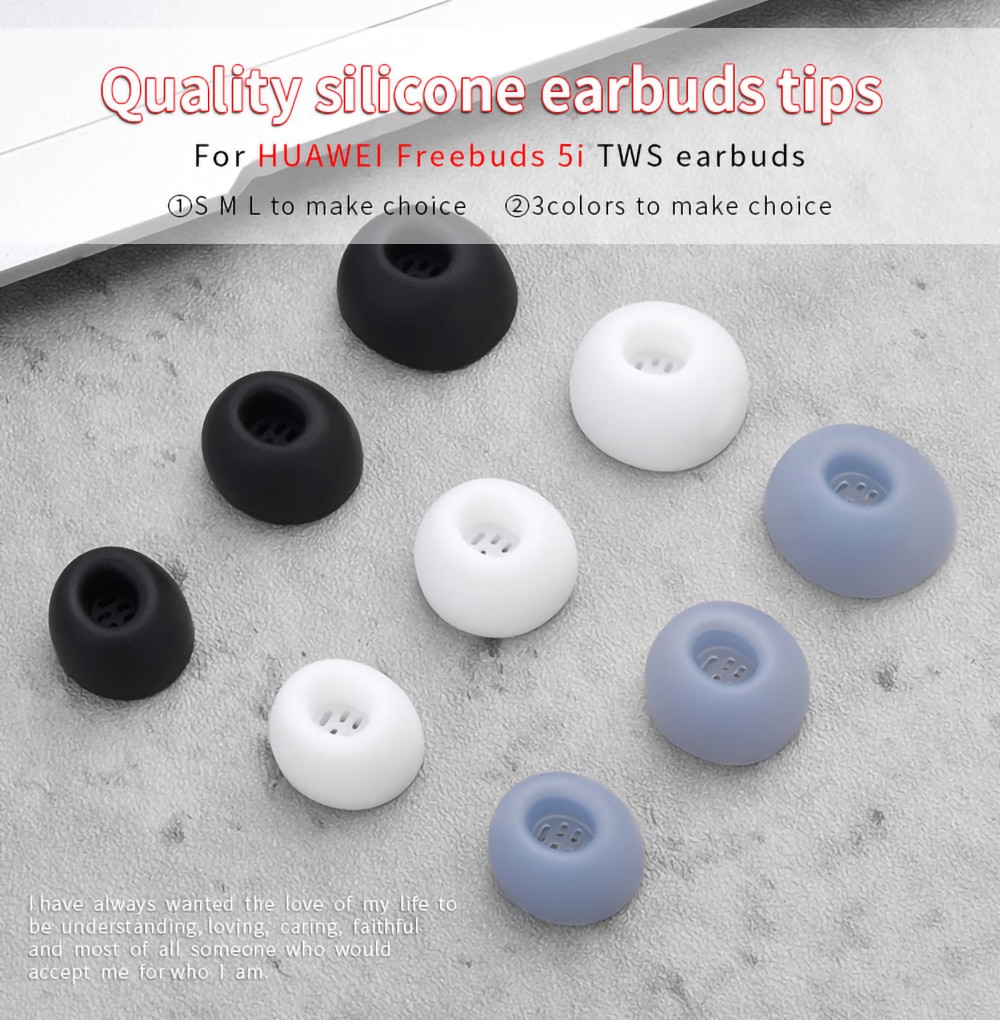 6Pcs Silicone Ear Tips for HUAWEI Freebuds 5i TWS Eartips Freebuds5i Earbuds Tips With Filter Screen Soft Earplugs 6Pcs Silicone Ear Tips for HUAWEI Freebuds 5i TWS Eartips Freebuds5i Earbuds Tips With Filter Screen Soft Earplugs