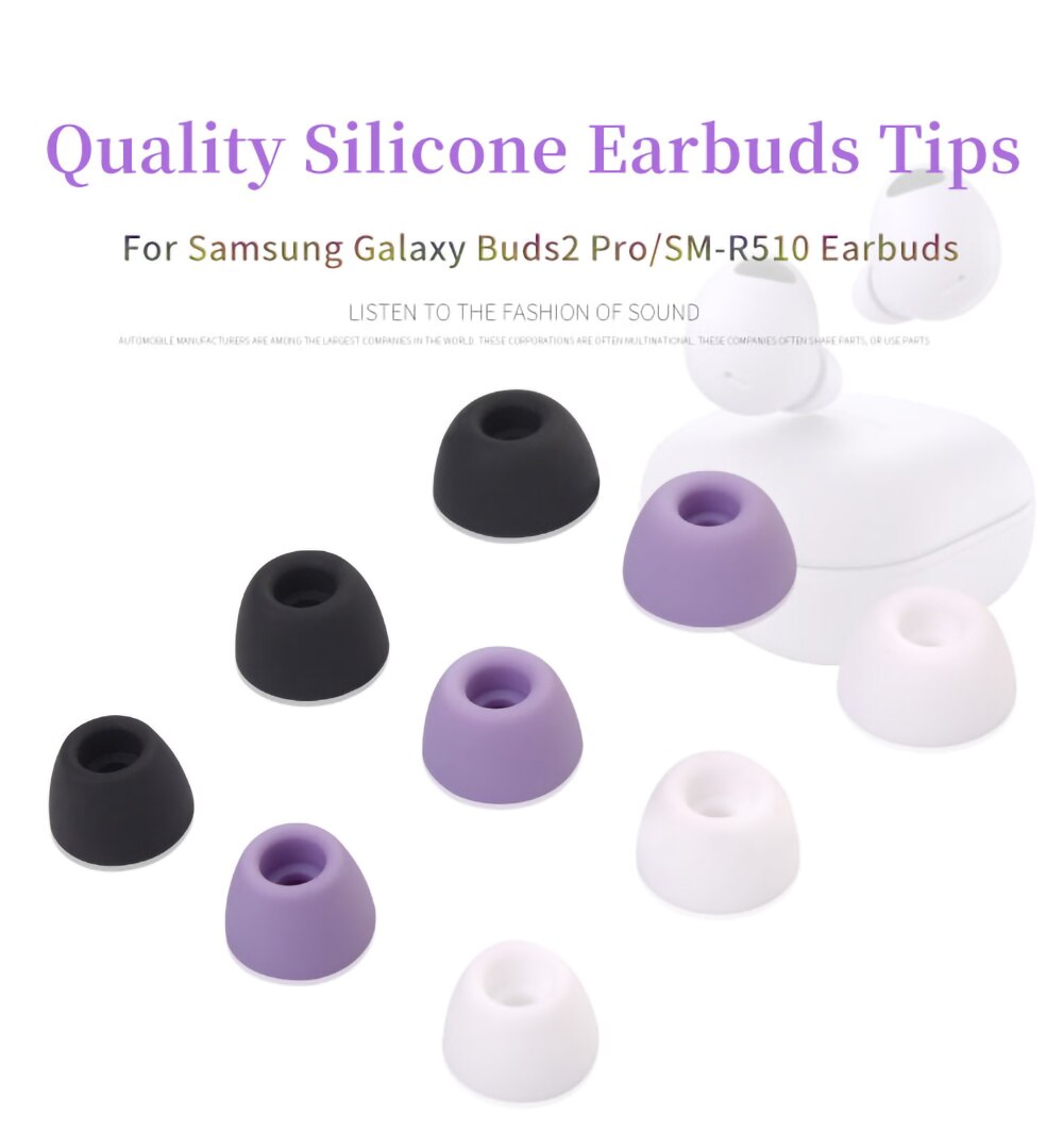 6Pcs Silicone Ear Tips for Samsung Galaxy Buds 2 Pro TWS Eartips SM-R510 Earbuds Tips Galaxy Buds2 Pro Soft Earplugs 6Pcs Silicone Ear Tips for Samsung Galaxy Buds 2 Pro TWS Eartips SM-R510 Earbuds Tips Galaxy Buds2 Pro Soft Earplugs