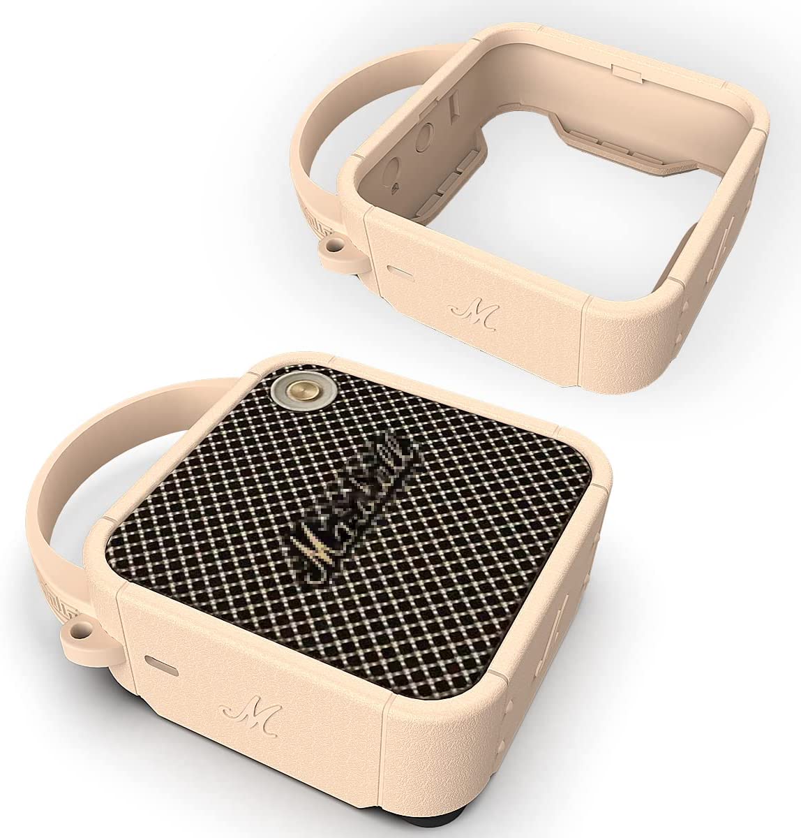 Silicone Protective Cover Case and Strap for Marshall Willen Portable Bluetooth Speaker