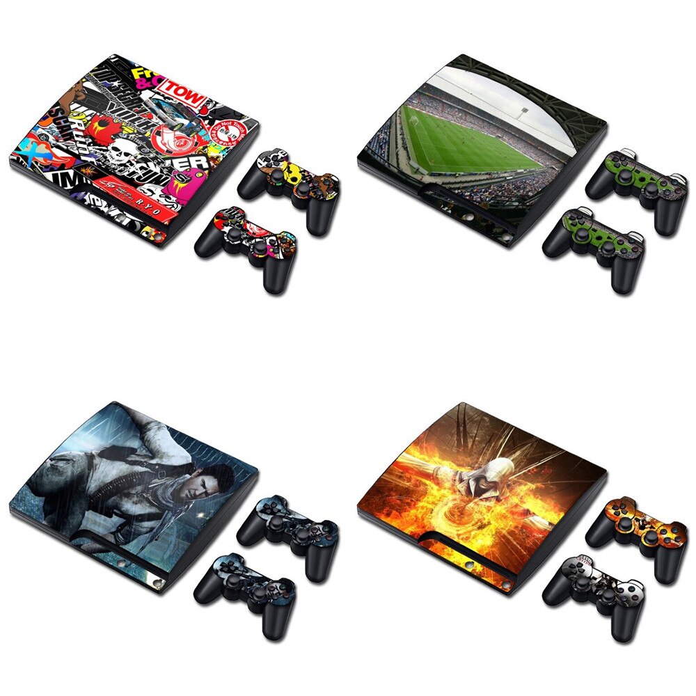 Vinyl Skin Sticker Protector for PS3 Slim and 2 controller Wrap Vinyl Skin Sticker Protector for PS3 Slim and 2 controller Wrap
