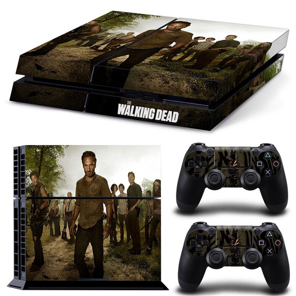 uncharted 4 new design controller vinyl skin sticker for ps4 Decal Skin Cover For PS4 Console + 2pcs Controller Protection Skins