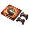 Dragon Vinyl Decal Skin/stickers Wrap PS3 Slim Console and 2 Controllers-Blue skull TN-P3Slim-1216