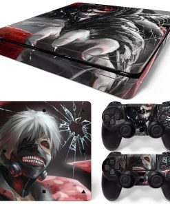 Alternative view of Anime 1380 PS4 Slim Skin Sticker Decal Cover ps4 slim Console and 2 Controllers skin Vinyl slim sticker Decal