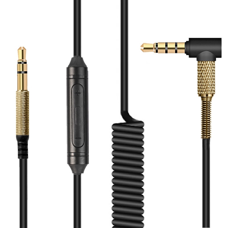 Replacement Audio Cable for Marshall Major II 2 3 Monitor MID Headphones Cord with Mic Volume Control
