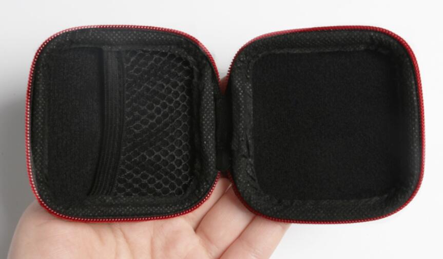 1PC Earbud Case, Earphone Case Headphone EVA Earbud Holder Organizer Bag, Mini Earbud Pouch for Wireless Earbuds SD Memory Card