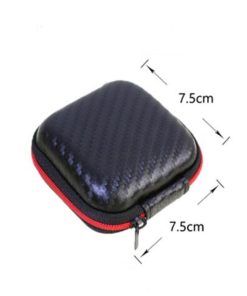 Alternative view of 1PC Earbud Case, Earphone Case Headphone EVA Earbud Holder Organizer Bag, Mini Earbud Pouch Wireless Earbuds SD Memory Card