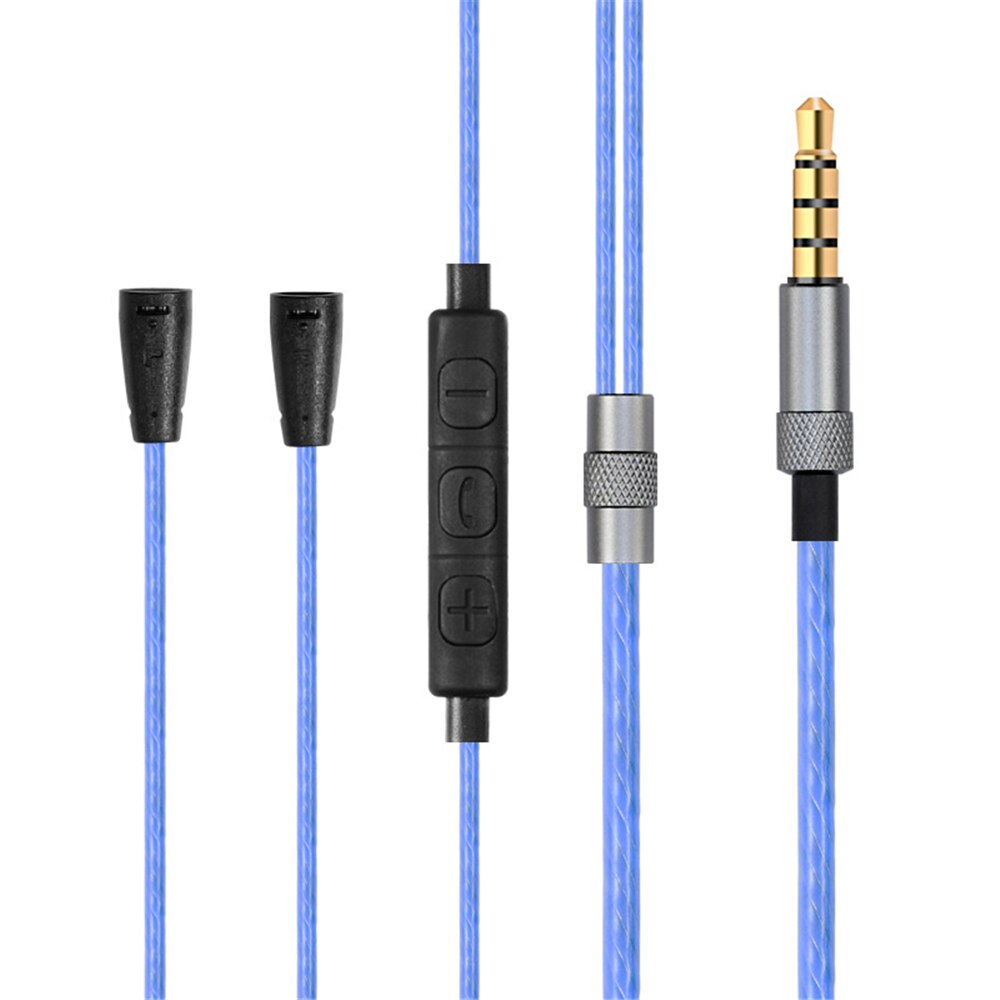 OFC Replacement Stereo Audio Cable Extension Music Cord Wire for Sennheiser IE80 IE8I IE8 Headphones Earphones
