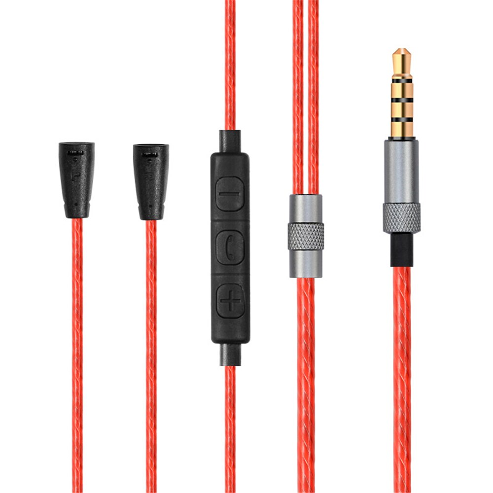 OFC Replacement Stereo Audio Cable Extension Music Cord Wire for Sennheiser IE80 IE8I IE8 Headphones Earphones
