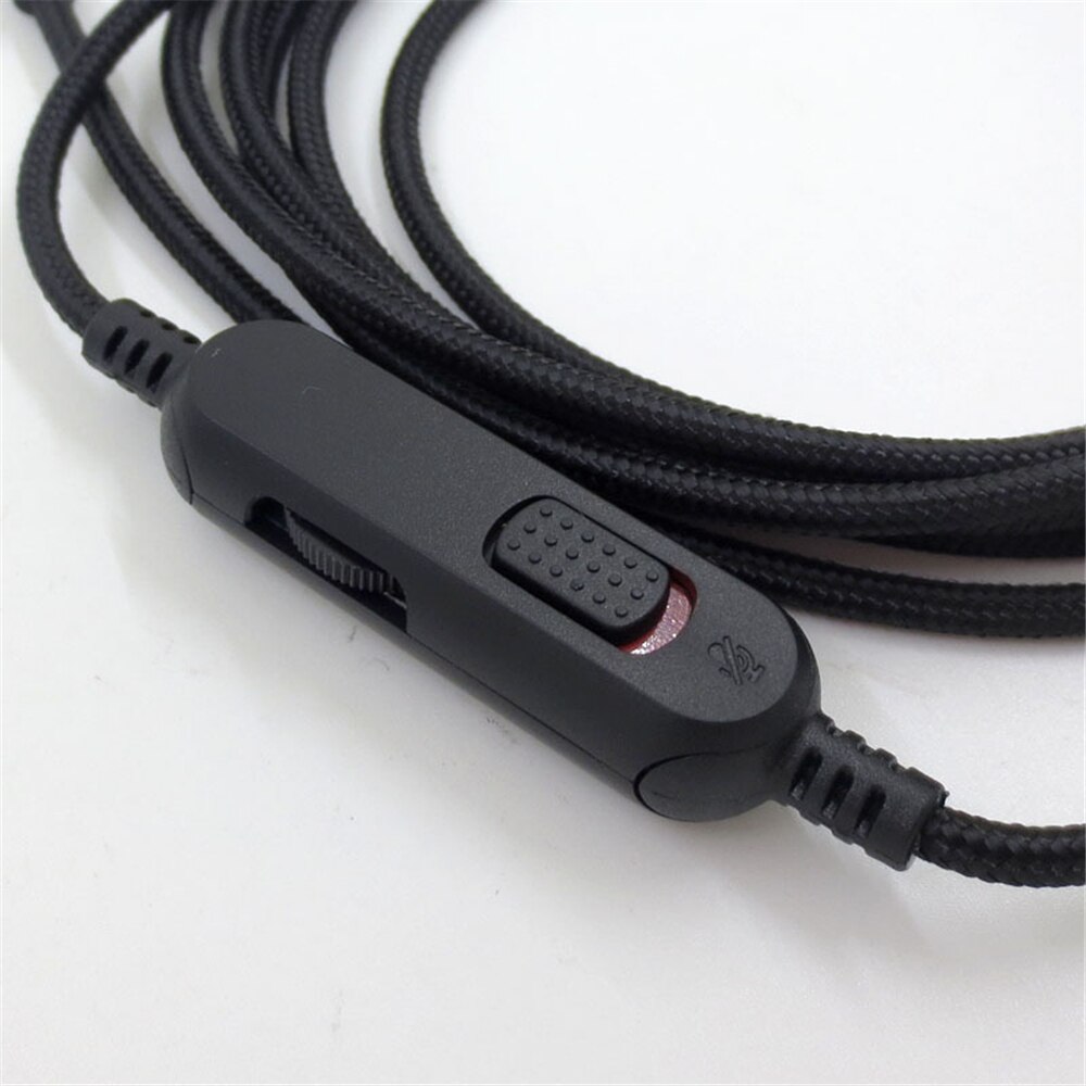 Braided Replacement Cable Extension Cord for Kinston HyperX Cloud Mix Alpha Gaming Headsets With Mute Function Volume Control Braided Replacement Cable Extension Cord for Kinston HyperX Cloud Mix Alpha Gaming Headsets With Mute Function Volume Control