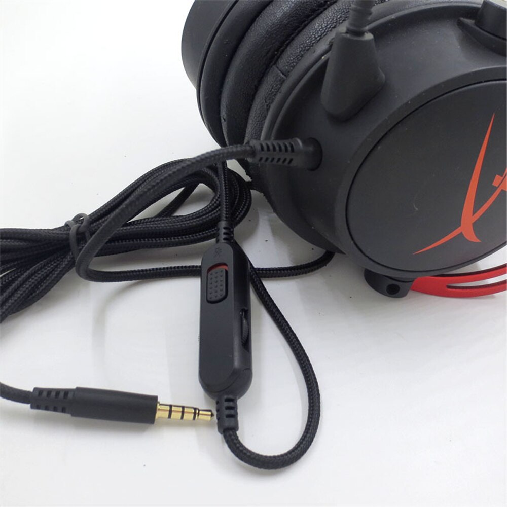 Braided Replacement Cable Extension Cord for Kinston HyperX Cloud Mix Alpha Gaming Headsets With Mute Function Volume Control Braided Replacement Cable Extension Cord for Kinston HyperX Cloud Mix Alpha Gaming Headsets With Mute Function Volume Control