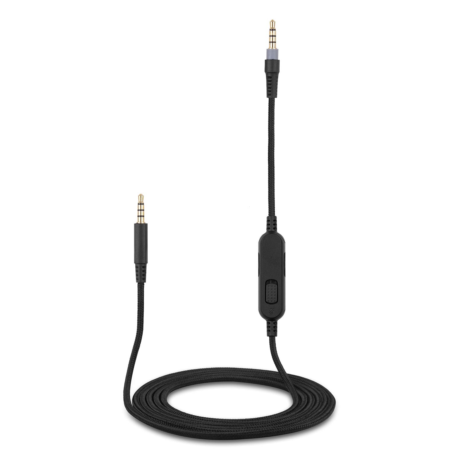 Braided Replacement Cable Extension Cord for Kinston HyperX Cloud Mix Alpha Gaming Headsets With Mute Function Volume Control Braided Replacement Cable Extension Cord for Kinston HyperX Cloud Mix Alpha Gaming Headsets With Mute Function Volume Control
