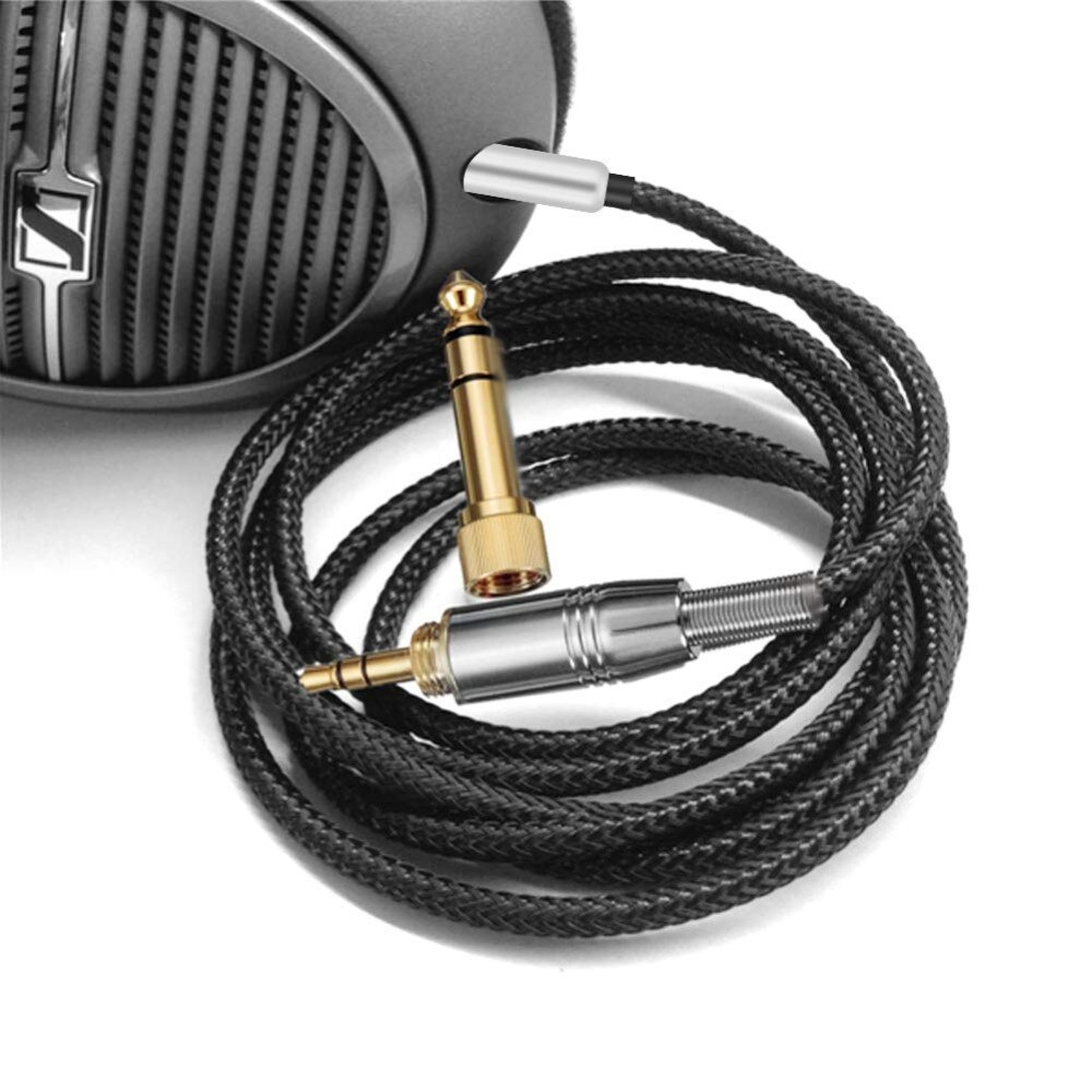 OFC 6.35mm Replacement Stereo Audio Cable Extension Cord for Sennheiser HD598 HD558 HD518 HD598Cs HD599 HD569 HD579 Headphones OFC 6.35mm Replacement Stereo Audio Cable Extension Cord for Sennheiser HD598 HD558 HD518 HD598Cs HD599 HD569 HD579 Headphones