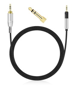 Alternative view of OFC 6.35mm Stereo Audio Cable Extension Cord Sennheiser HD598 HD558 HD518 HD598Cs HD599 HD569 HD579 Headphones