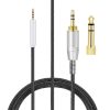6.35mm OFC Nylon Braided Cable Extension Cord Wire AKG K490NC N90Q N700NC M2 N60 NC N60NC Wireless Headphones