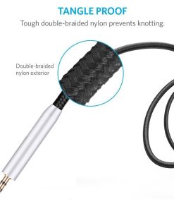 6.35mm OFC Nylon Braided Cable Extension Cord Wire AKG K490NC N90Q N700NC M2 N60 NC N60NC Wireless Headphones - Image 4