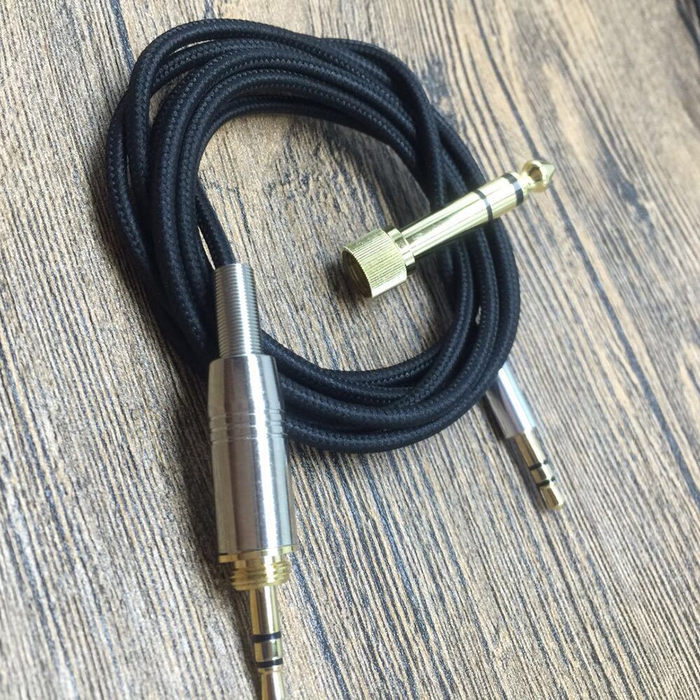 6.35mm OFC Replacement Cable Extension Cord For Denon AH-MM400 AH-MM300 AH-MM200 AH-NCW500 AH-D320 AH-D340 AH-D401 Headphones