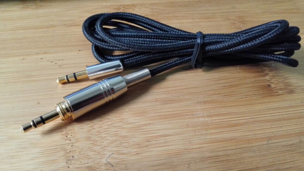 6.35mm OFC Replacement Cable Extension Cord For Denon AH-MM400 AH-MM300 AH-MM200 AH-NCW500 AH-D320 AH-D340 AH-D401 Headphones