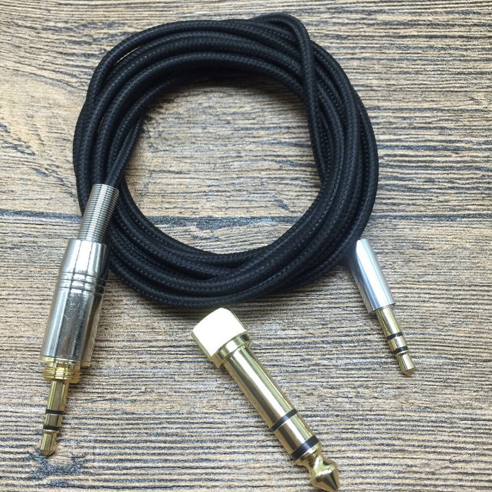 6.35mm OFC Replacement Cable Extension Cord For Denon AH-MM400 AH-MM300 AH-MM200 AH-NCW500 AH-D320 AH-D340 AH-D401 Headphones