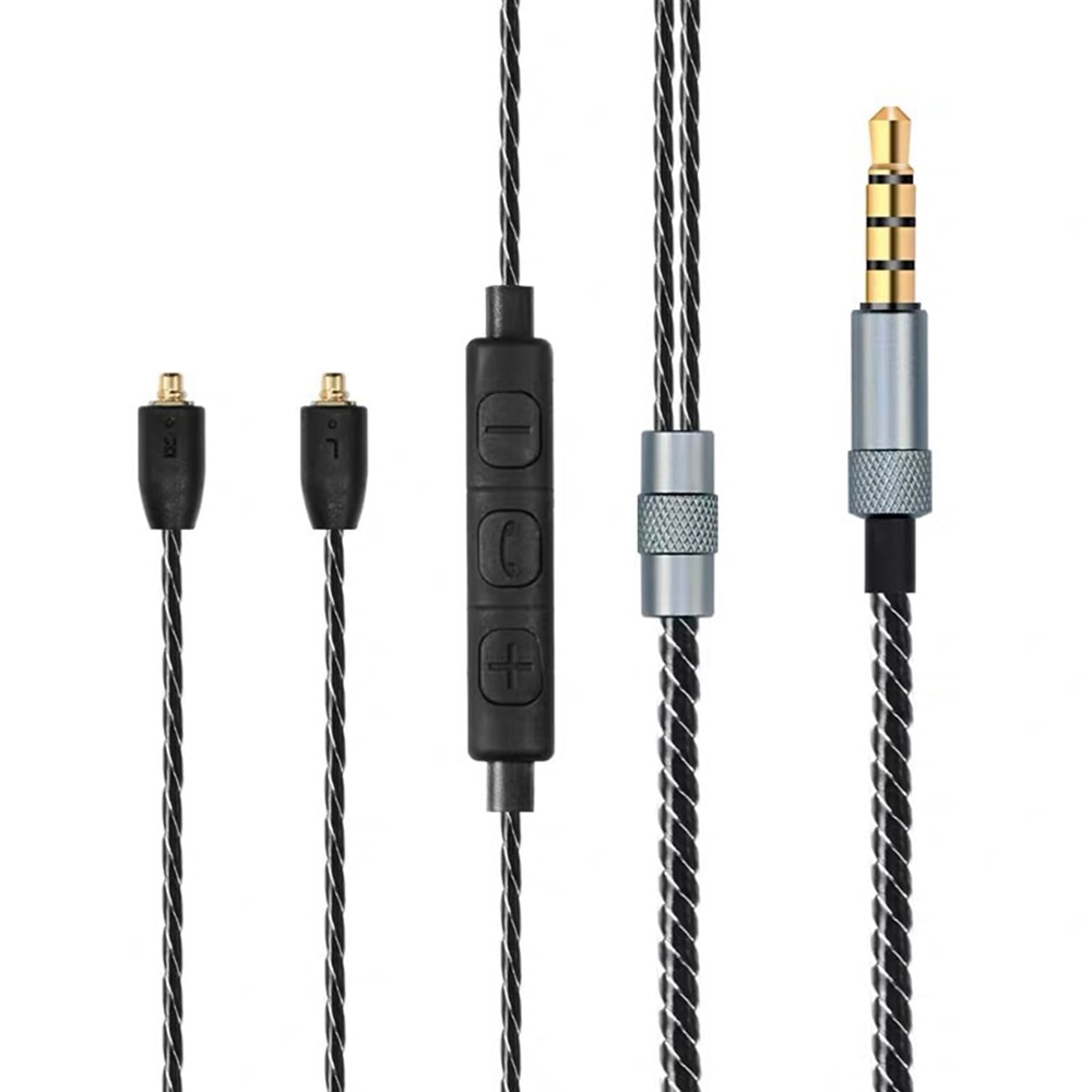 OFC Replacement MMCX Stereo Audio Aux Cable Extension Cord For Shure SE215 SE315 SE846 SE535 SE425 KSE1500 Headphones Earphones OFC Replacement MMCX Stereo Audio Aux Cable Extension Cord For Shure SE215 SE315 SE846 SE535 SE425 KSE1500 Headphones Earphones