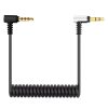 3.5mm TRS to TRRS Microphone Cable Ancable Male Coiled Mic Cord Rode SC7 VideoMic VideoMicro Go Boya Mic