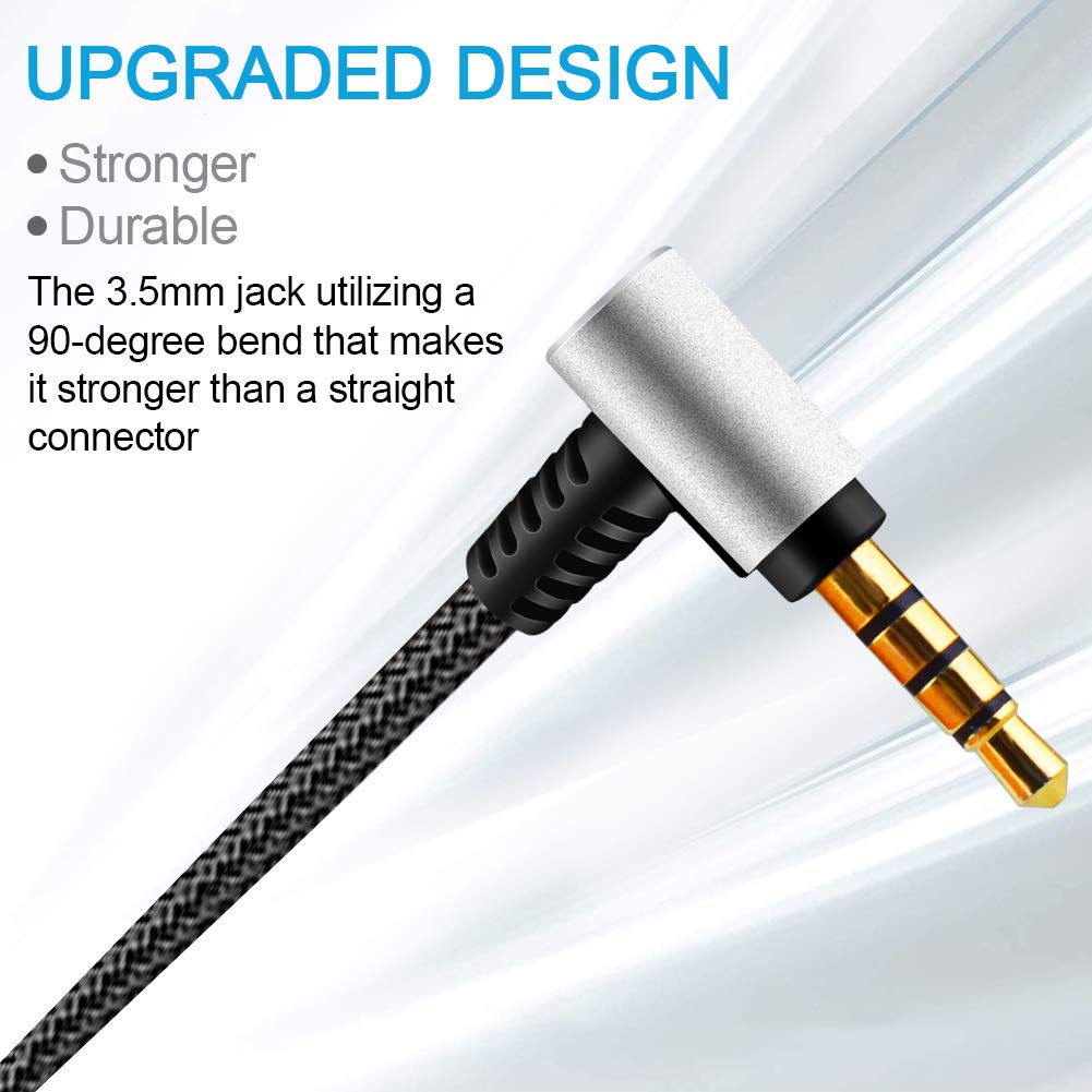 Replacement 3.5mm TRS to TRRS Microphone Cable Ancable Male Coiled Mic Cord For Rode SC7 VideoMic VideoMicro Go Boya Mic