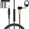 OFC 2.5mm Stereo Audio Nylon Braided Cable Extension Music Cord Wire JBL J55 J55i J55A J88 J88i J88A Headphones