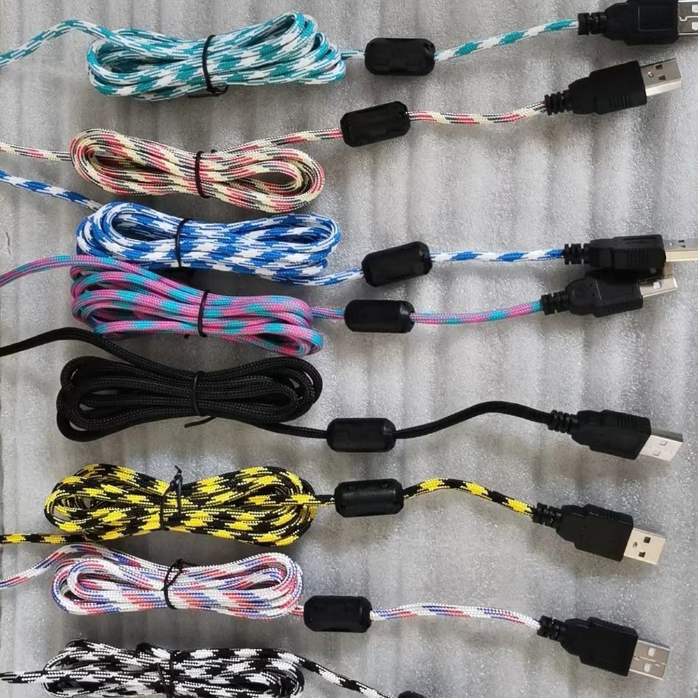 Replacement Repair Nylon Braided USB Cable Extension Cord For A4Tech XL-750BK Bloody V7 Mouse Replacement Repair Nylon Braided USB Cable Extension Cord For A4Tech XL-750BK Bloody V7 Mouse