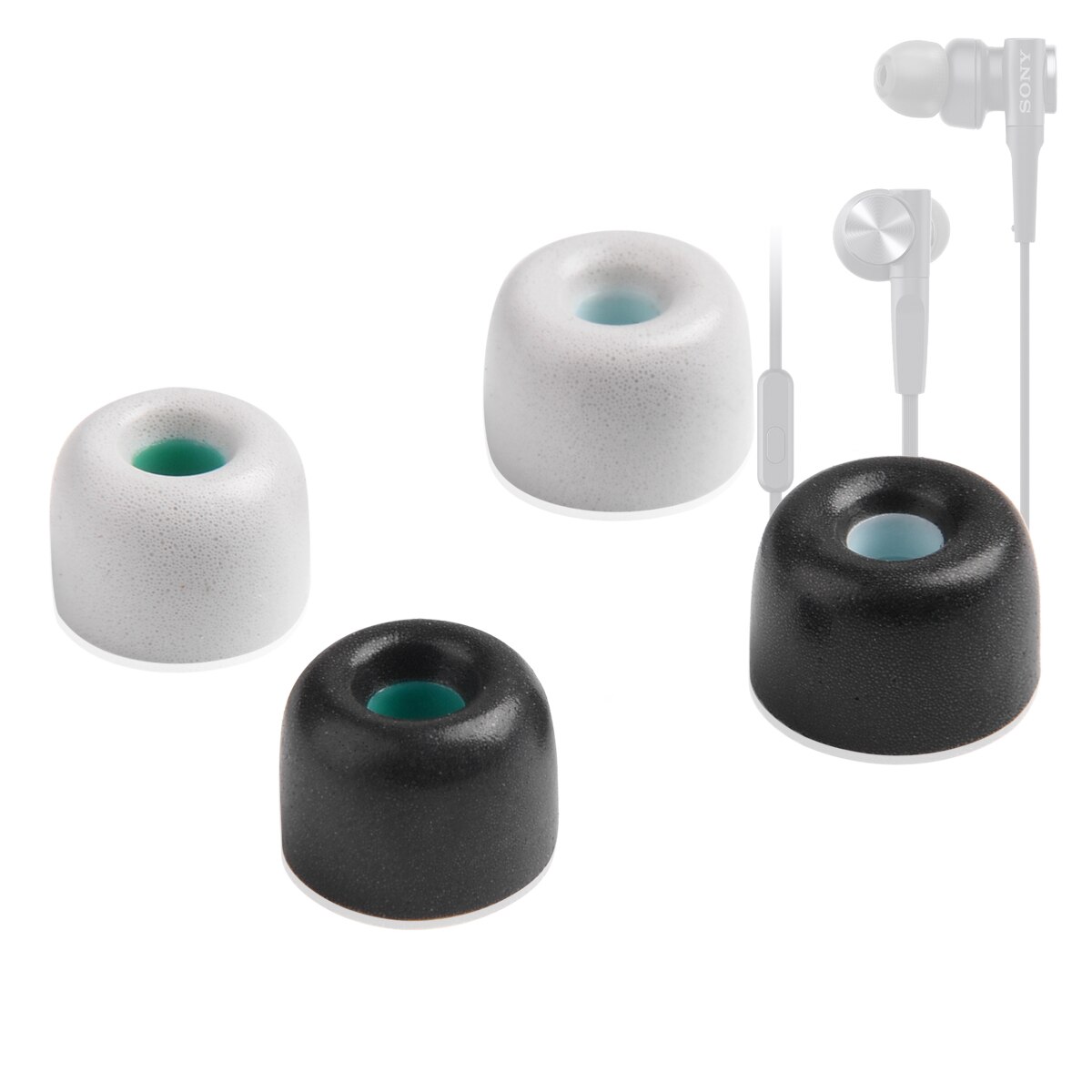4Pcs Memory Foam Ear Tips for Sony MDR-XB55AP XB75AP EX650AP Eartips WI-XB400 Linkbuds S C500 Freedom2 In-ear Earphone Tips