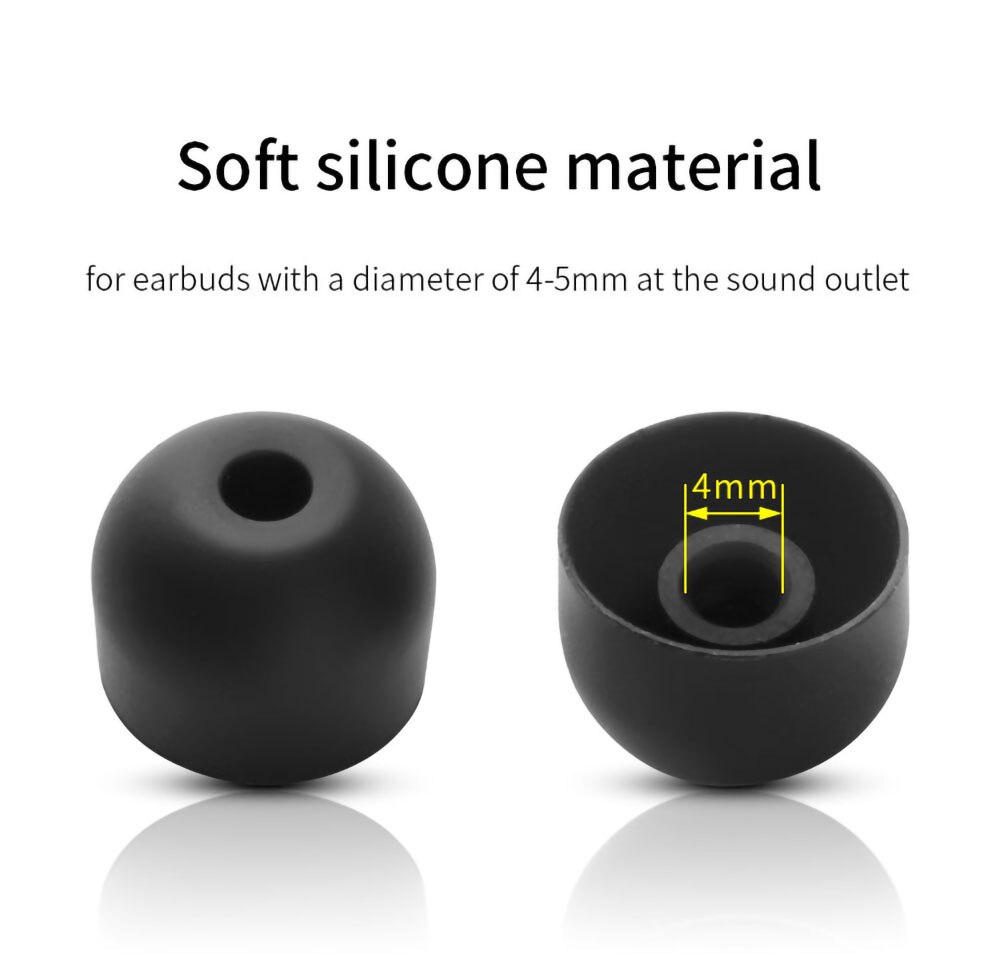 6Pcs Silicone Ear Tips for Edifier TWS1/TWS1 Pro Earbuds Eartips for X3/X5/Minibuds TWS Earphone Tips Soft Earplugs 4-5mm 6Pcs Silicone Ear Tips for Edifier TWS1/TWS1 Pro Earbuds Eartips for X3/X5/Minibuds TWS Earphone Tips Soft Earplugs 4-5mm