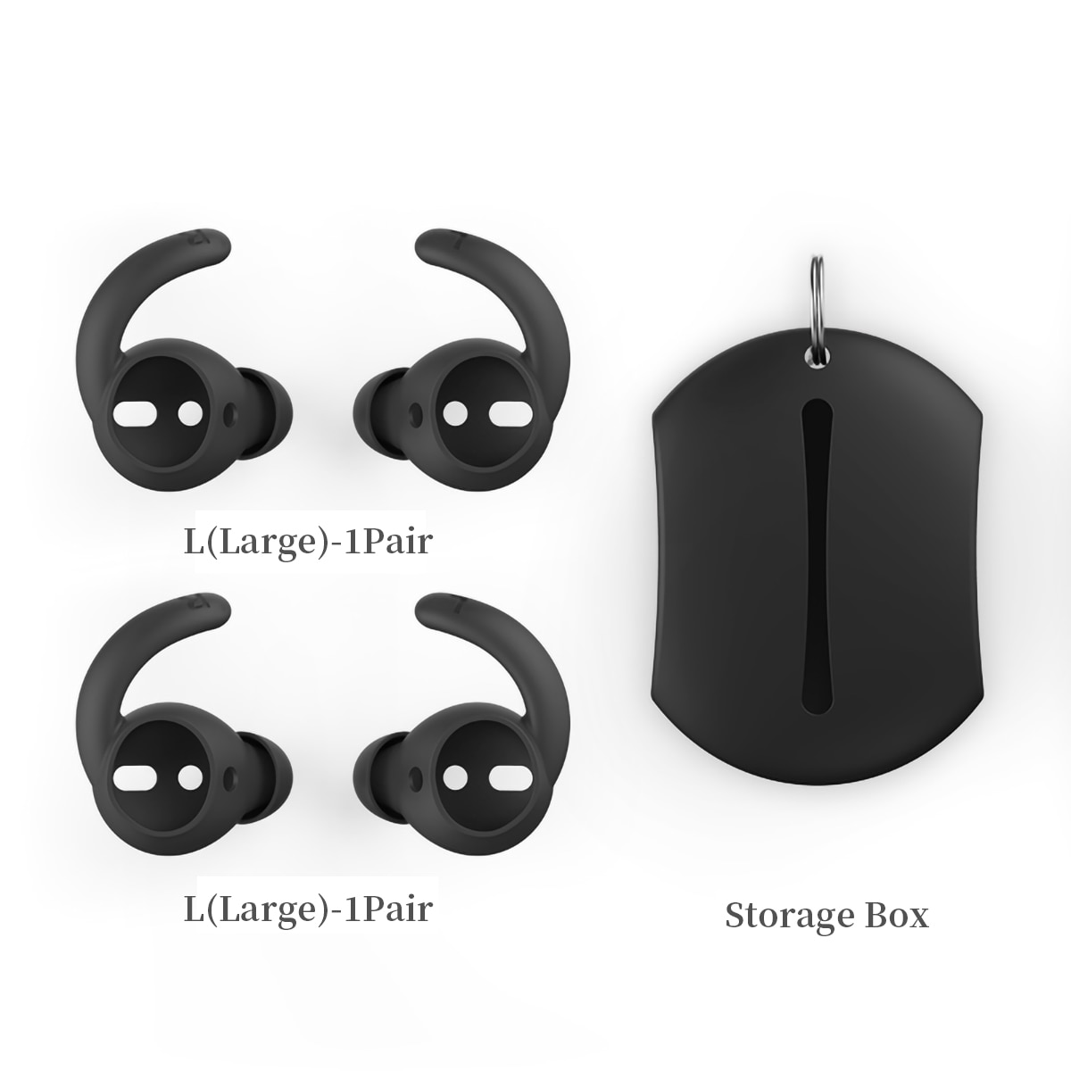 Anti-drop Silicone Ear Tips for Apple Airpods 1/2 Eartips for JBL T225TWS Earbuds for HUAWEI FreeBuds4 TWS Sports Tips Earhook Anti-drop Silicone Ear Tips for Apple Airpods 1/2 Eartips for JBL T225TWS Earbuds for HUAWEI FreeBuds4 TWS Sports Tips Earhook