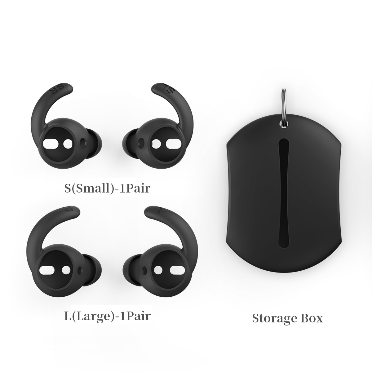 Anti-drop Silicone Ear Tips for Apple Airpods 1/2 Eartips for JBL T225TWS Earbuds for HUAWEI FreeBuds4 TWS Sports Tips Earhook Anti-drop Silicone Ear Tips for Apple Airpods 1/2 Eartips for JBL T225TWS Earbuds for HUAWEI FreeBuds4 TWS Sports Tips Earhook